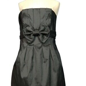 Jessica McClintock Women's Strapless Black Cocktail Dress 10P